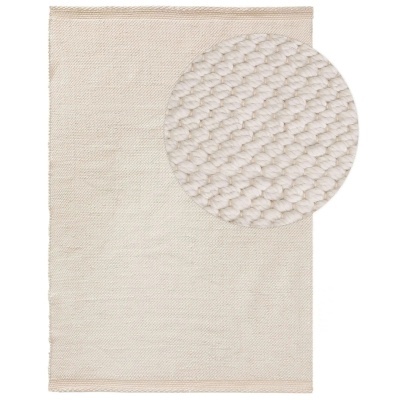 tapete bege claro com textura trançada