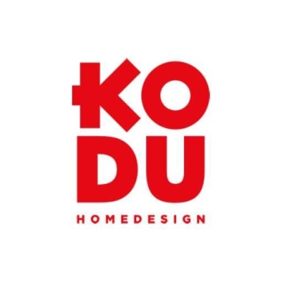 Logótipo vermelho KODU HOMEDESIGN