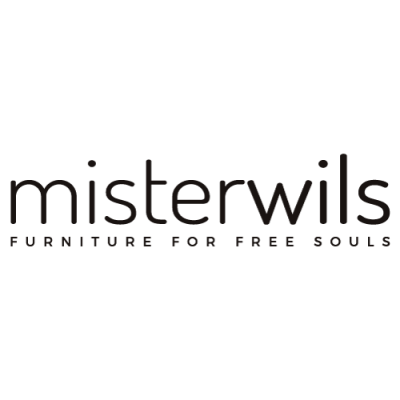 Logótipo da marca misterwils com texto