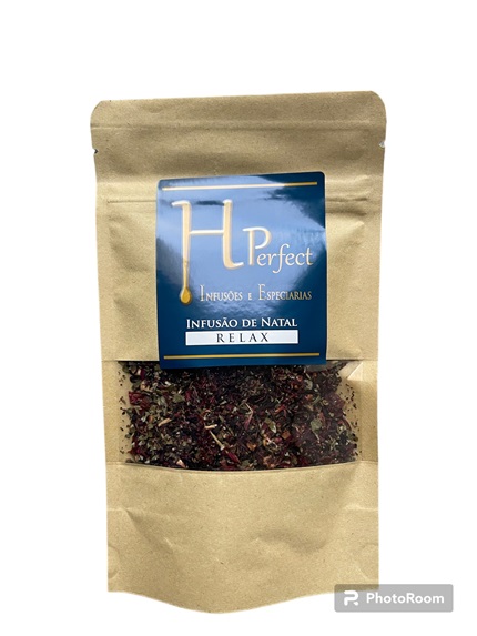 Pacote de chá infusão de natal relax da marca HPerfect