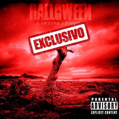 Capa de álbum musical Halloween com carimbo exclusivo