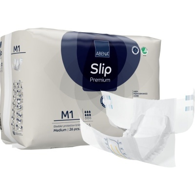 Pacote e fralda ABENA Slip Premium M1 mediana