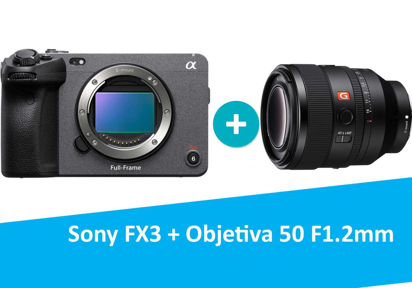 Sony FX3 + Objetiva Sony 50mm F1.2