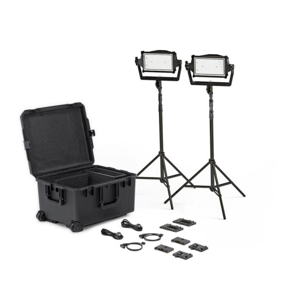 Litepanels Astra IP Half – Traveler Duo GM&VM Kit (Standard Yoke, EU Power Cable)