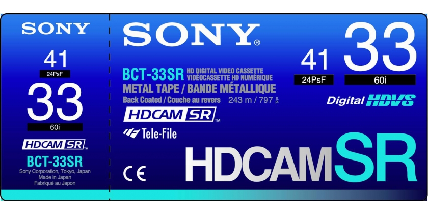 Sony HDCAM SR SMALL 33 MN - Cx.10 unidades