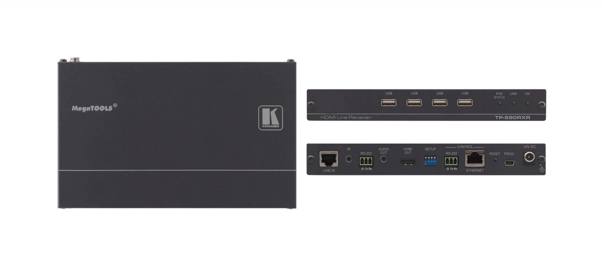 Kramer TP-590RXR - 4K60 4:2:0 HDMI PoE Receiver