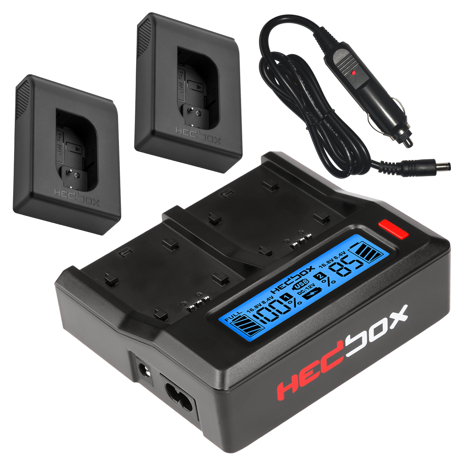 Hedbox RP-DC50-BLK22 - Including 2x Panasonic plat