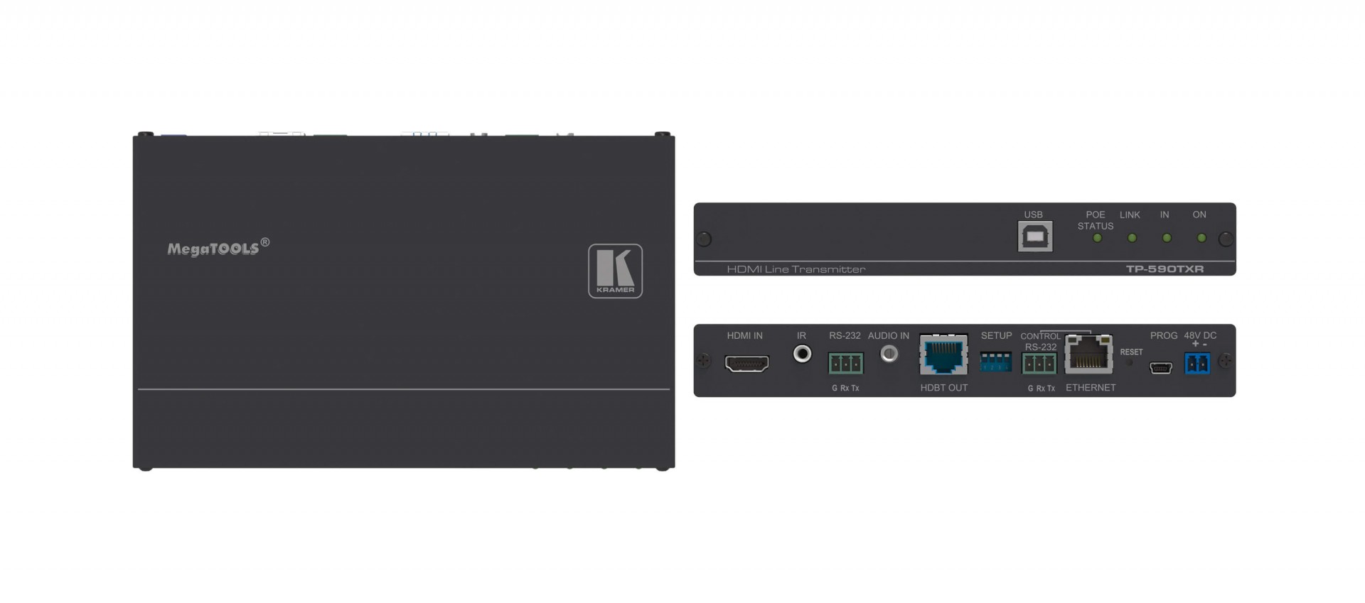 Kramer TP-590TXR - 4K60 4:2:0 HDMI PoE Transmitter