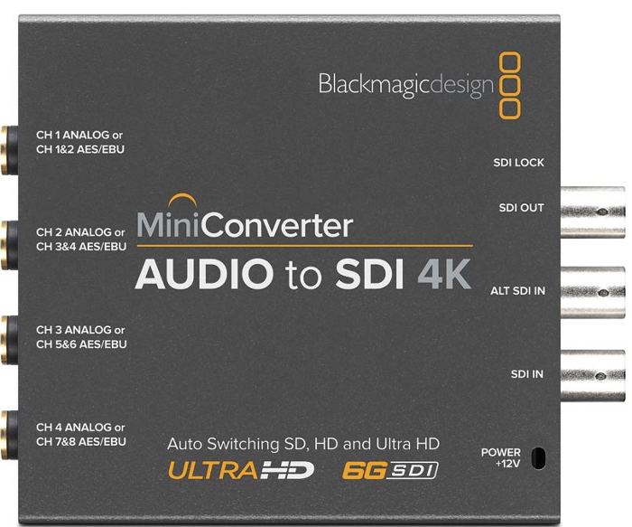 Blackmagic Mini Converter - Audio to SDI 4K