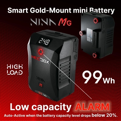 Hedbox NINA-M - Mini GOLD-Mount SMART Battery 99.2