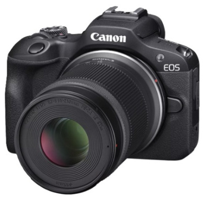 Canon Câmara EOS R100 + RF-S 18 – 45mm IS STM + RF-S 55-210mm F5-7.1 IS STM