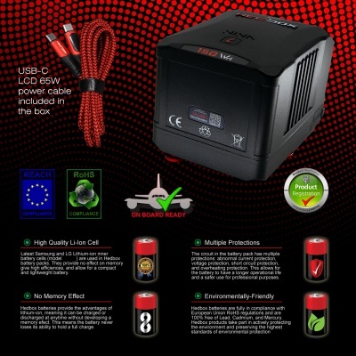 Hedbox NINA-L - Mini GOLD-Mount SMART Battery 150W