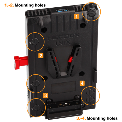 Hedbox UNIX-0B - Power Adaptor Plate