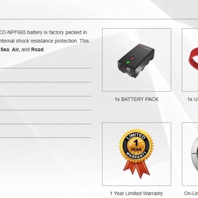Hedbox HED-NPF665 3200mAH - for Sony