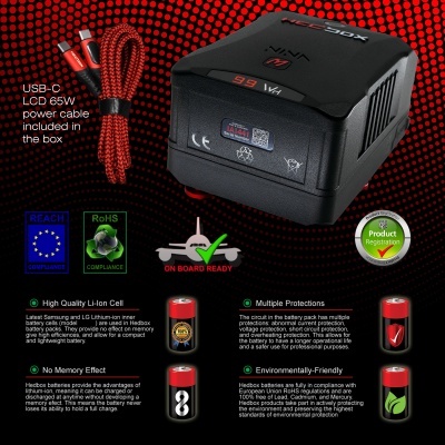 Hedbox NINA-M - Mini GOLD-Mount SMART Battery 99.2