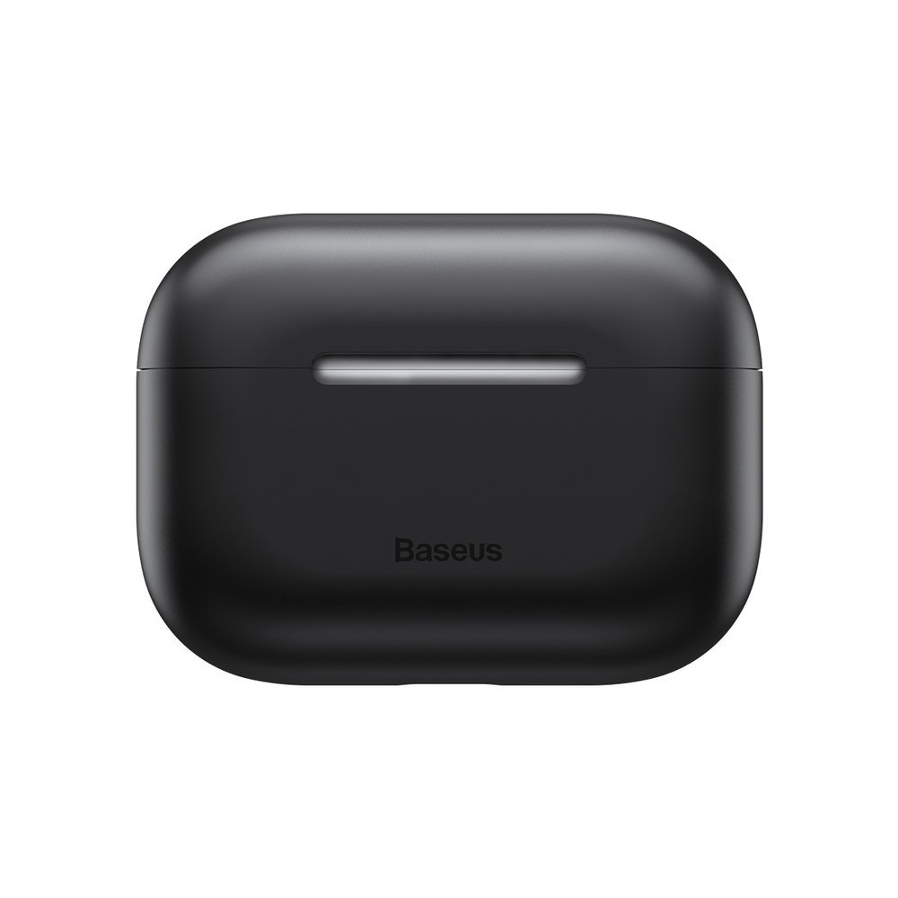 Capa Silicone Ultra Fina Baseus para AirPods Pro Estojo de carregamento preto para auriculares Baseus