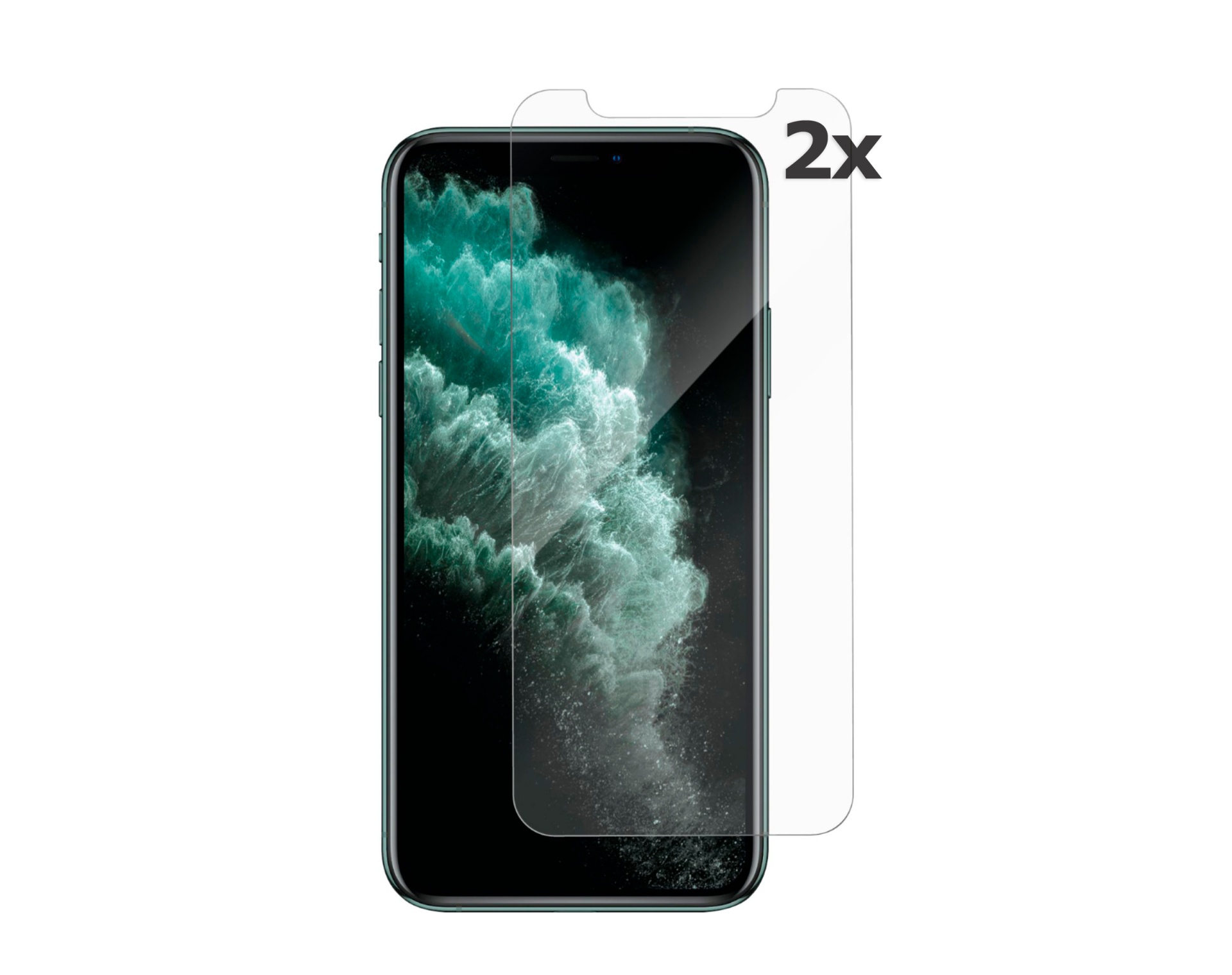 (Pack 2) Películas de Protecção em Vidro Temperado Wozinsky para iPhone 11 Pro/XS/X Smartphone com vidro temperado transparente indicado como 2x