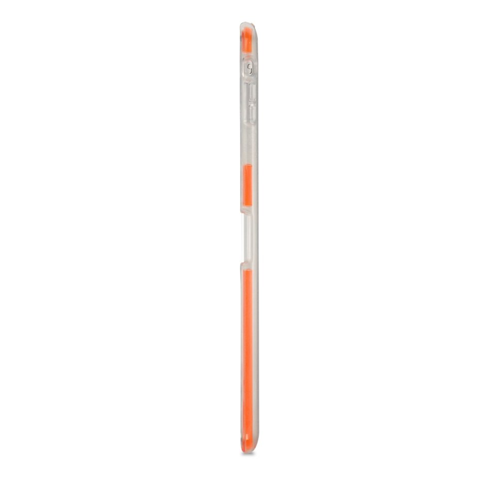 Capa Tech 21 Impact Mesh Clear para iPad Caneta transparente com detalhes laranja