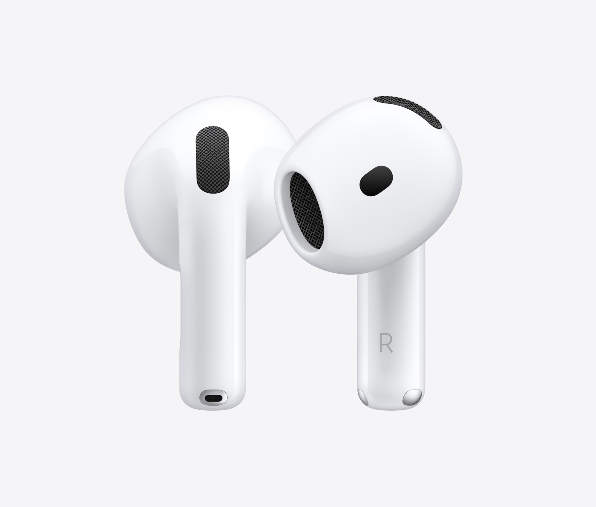 Apple AirPods 4 Auscultadores sem fios brancos com detalhes pretos