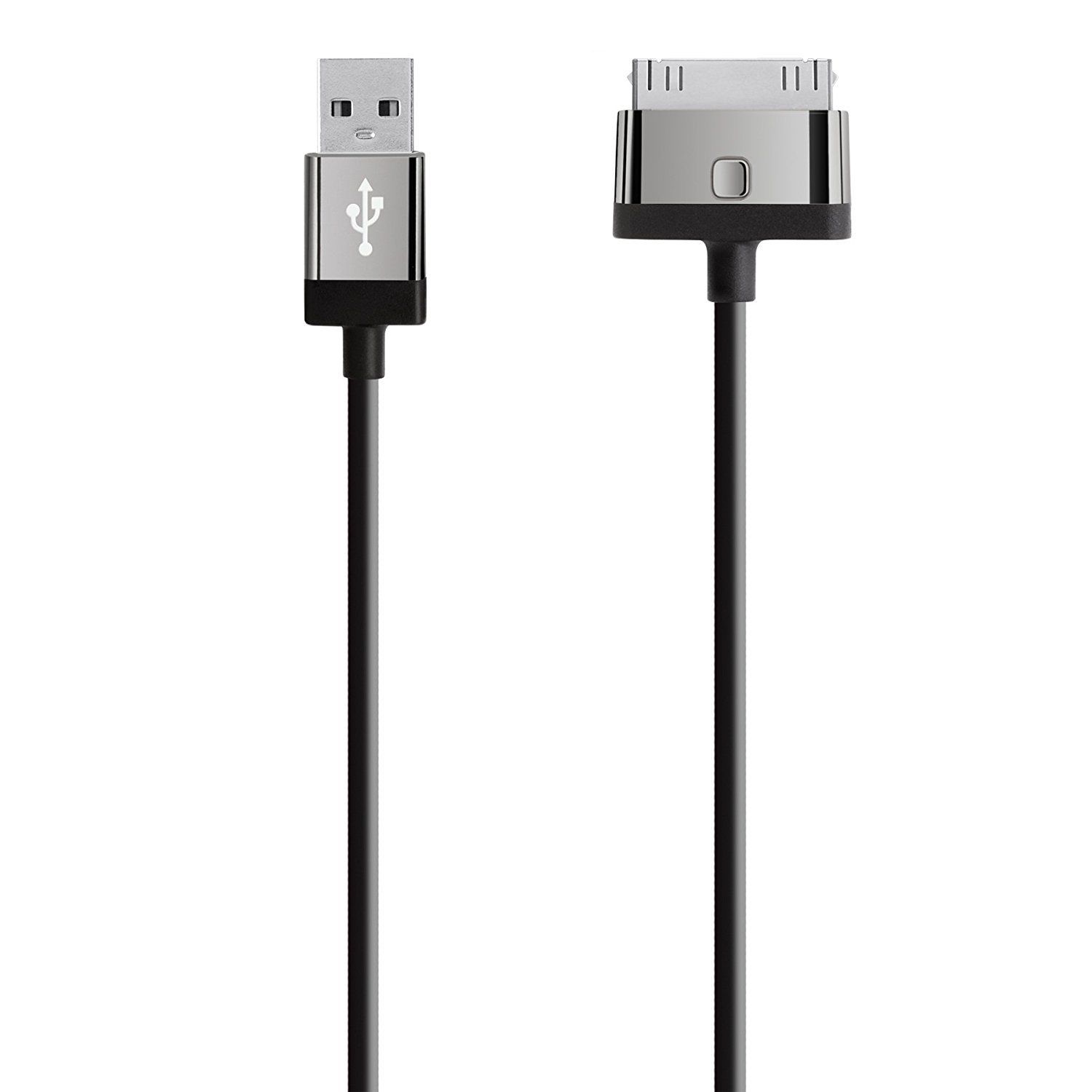 Carregador de isqueiro USB Belkin 2.1A + Cabo iPhone Cabo de carregamento USB preto com conector de 30 pinos