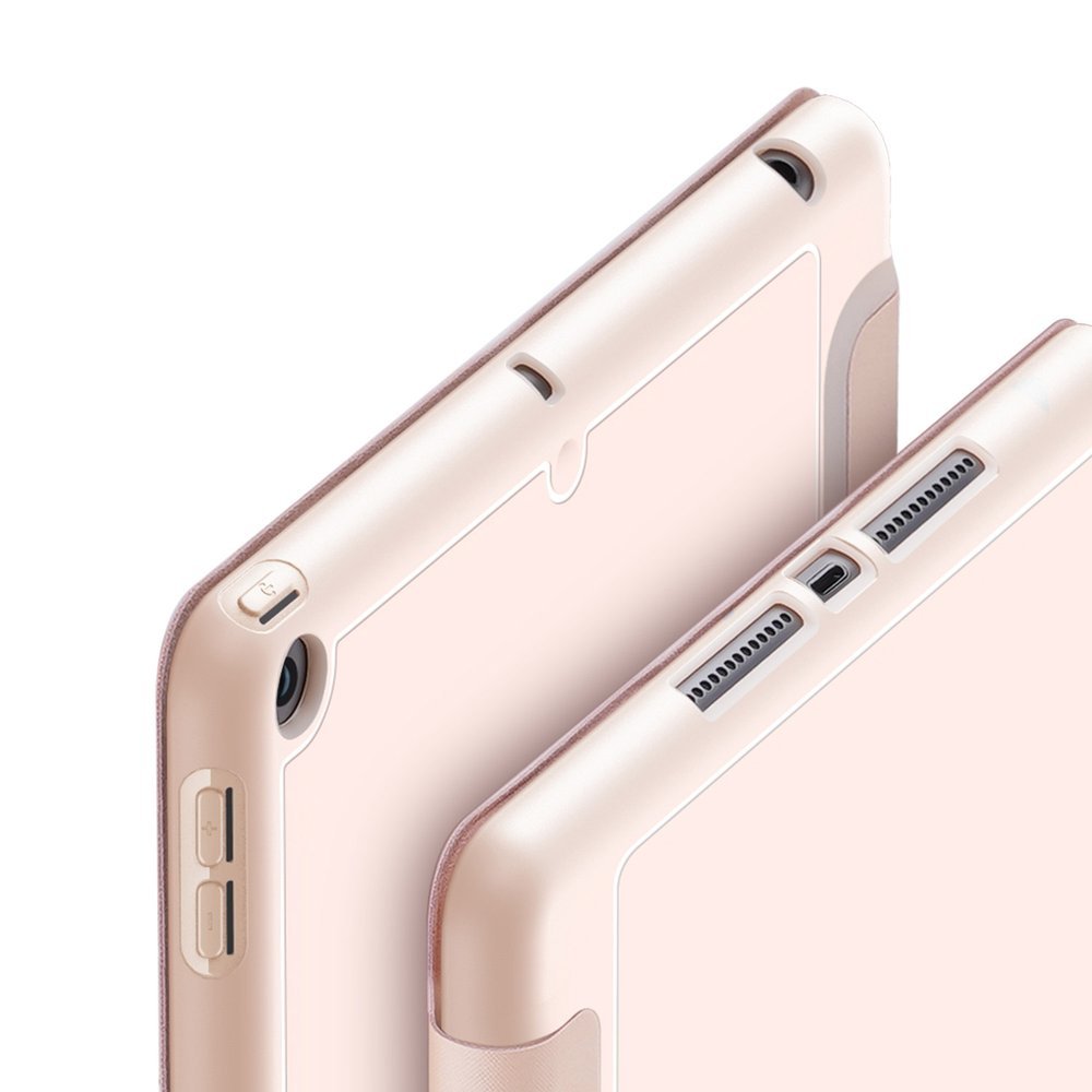 Capa Dux Ducis Osom Pencil para iPad 10.2'' - Rosa Capas protetoras bege claro para tablets com recortes para botões e portas