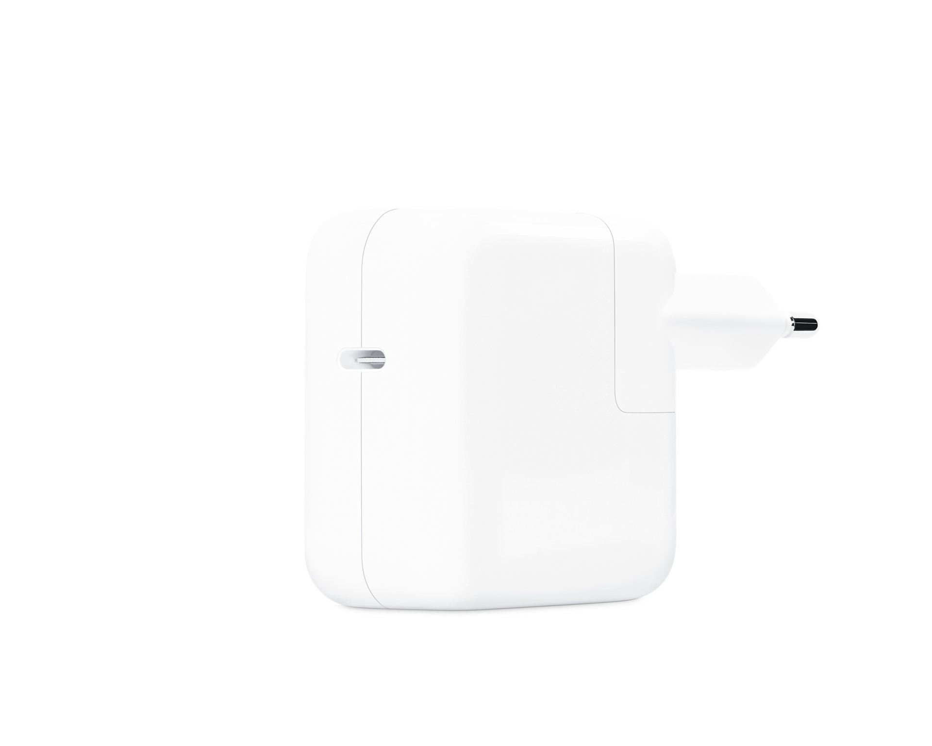 Carregador / Adaptador de corrente Apple USB-C de 30W Carregador branco compacto com ficha europeia