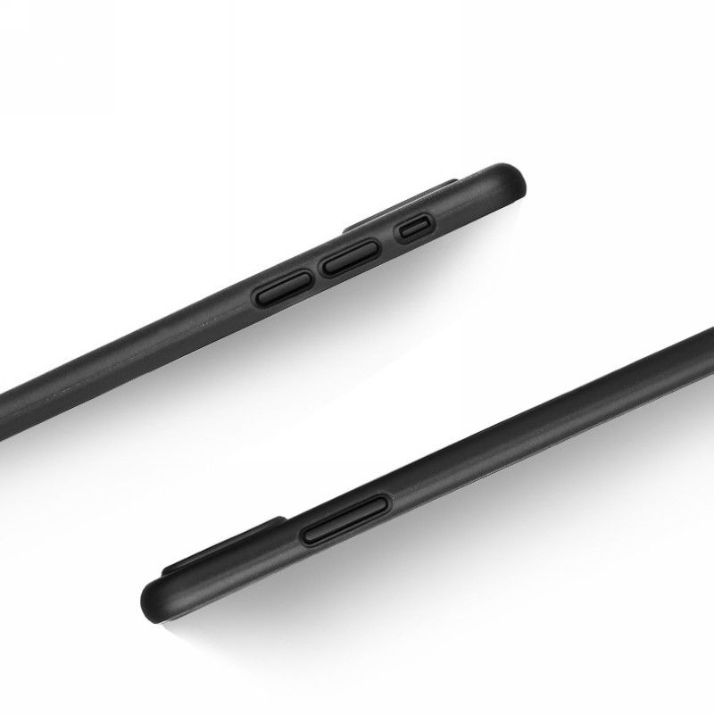 iPhone X Capa Super Slim (As mais finas do mundo) Capa protetora preta para smartphone com botões em relevo