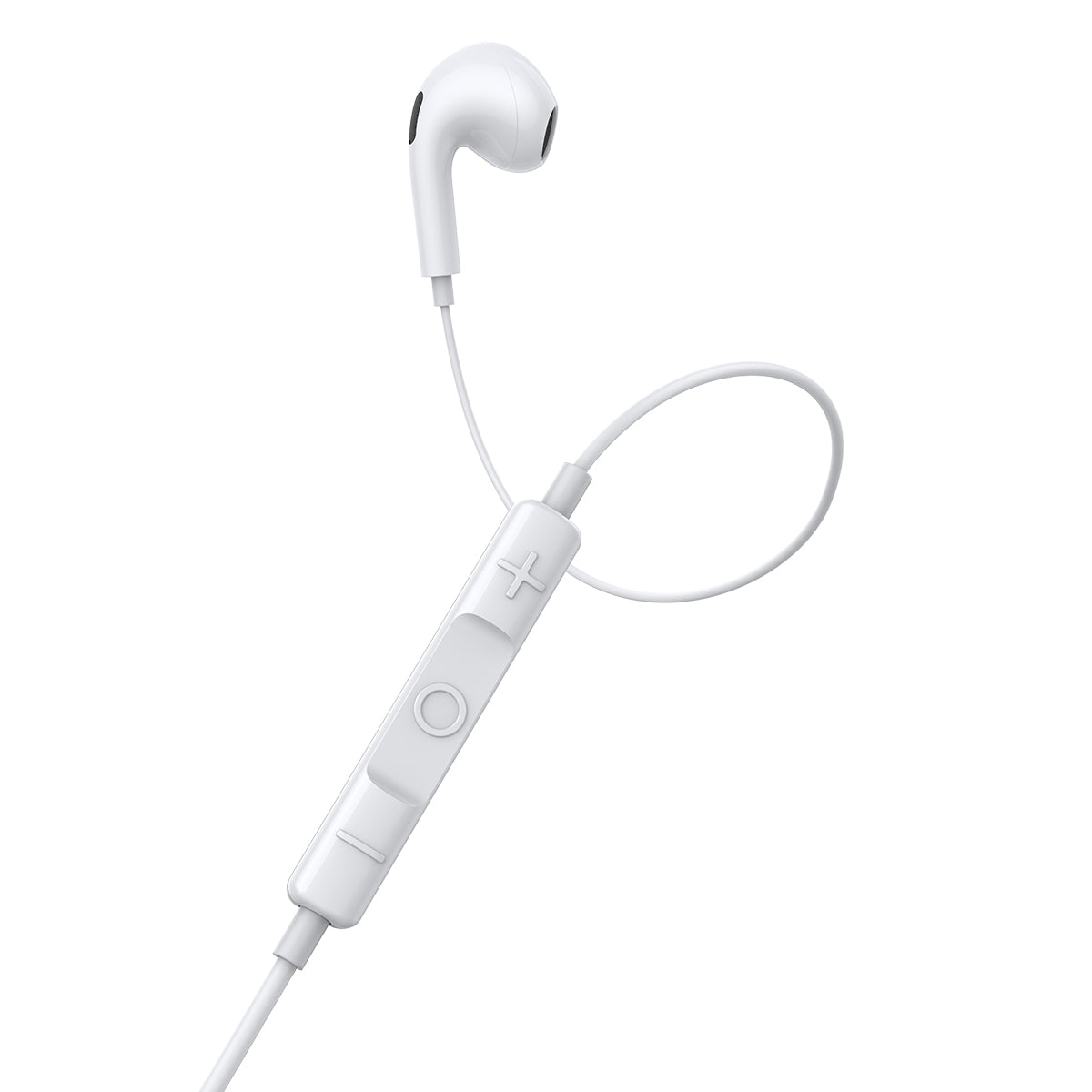 Auscultadores / Auriculares Baseus Encok Wired C17 USB-C Auricular branco com controlo de volume integrado