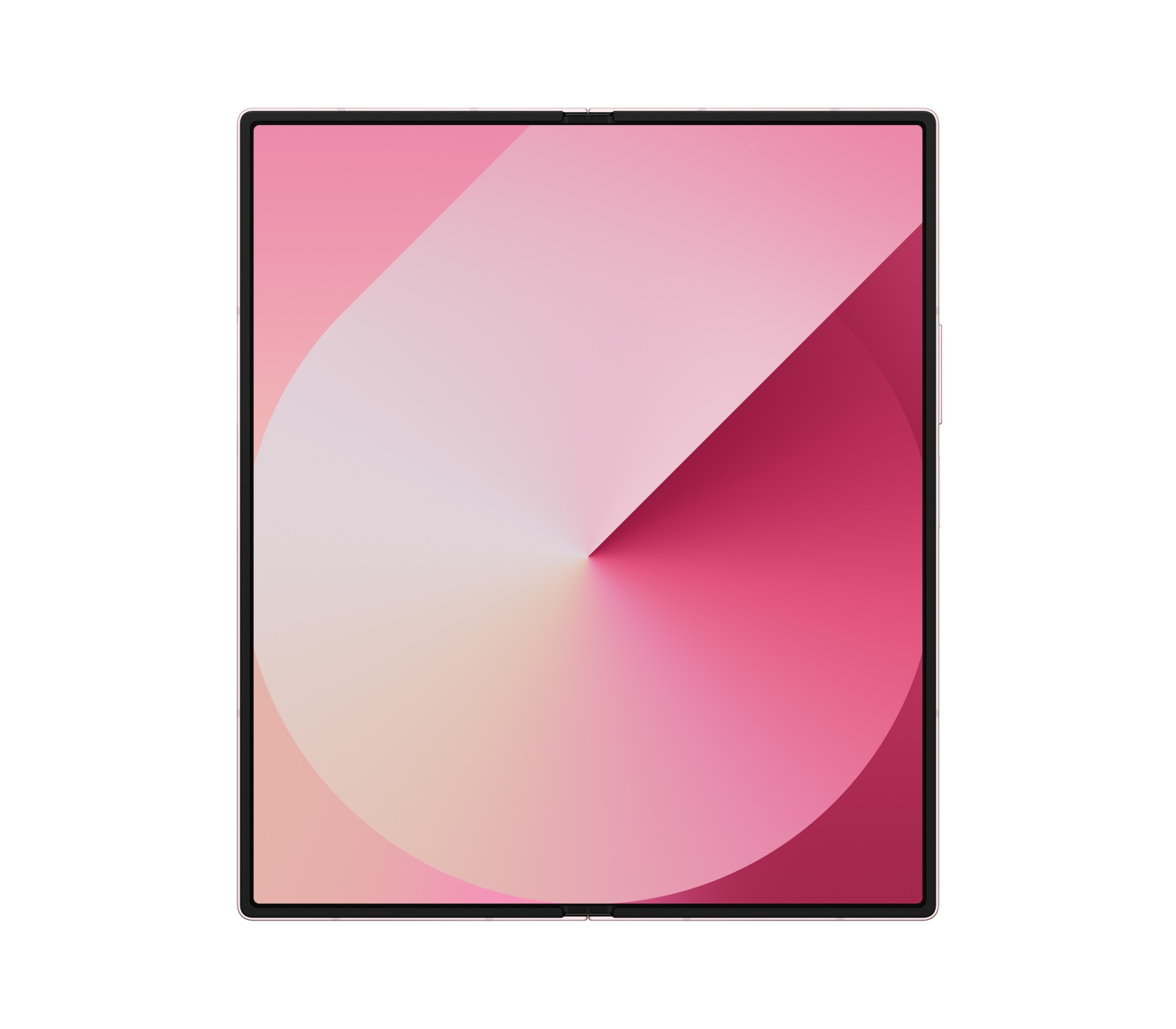 Samsung Galaxy Z Fold 6 12GB/512GB - Pink Ecrã quadrado com padrão circular rosa em degradé e moldura preta