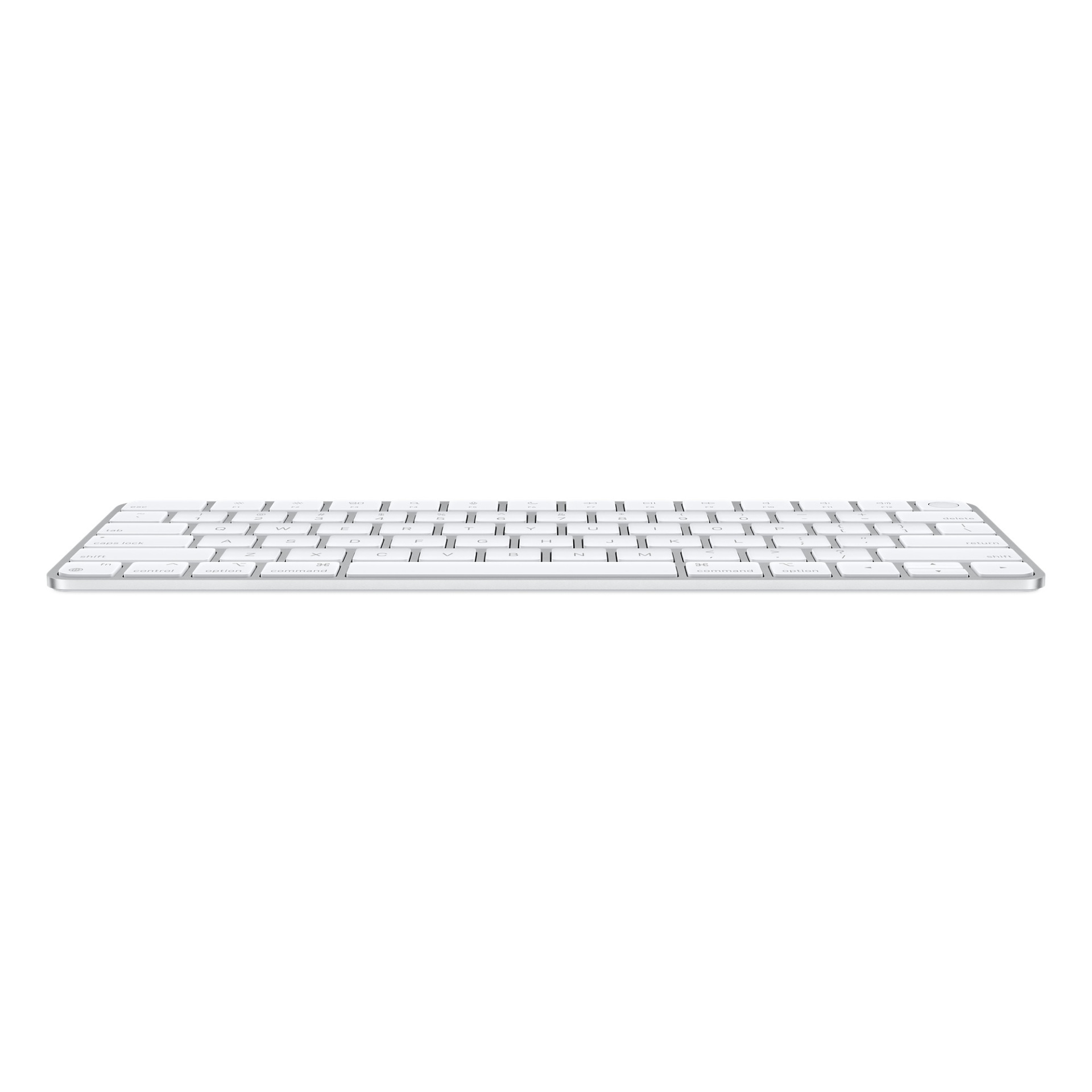 Apple Magic Keyboard com Touch ID - Português teclado compacto branco com estrutura metálica prateada