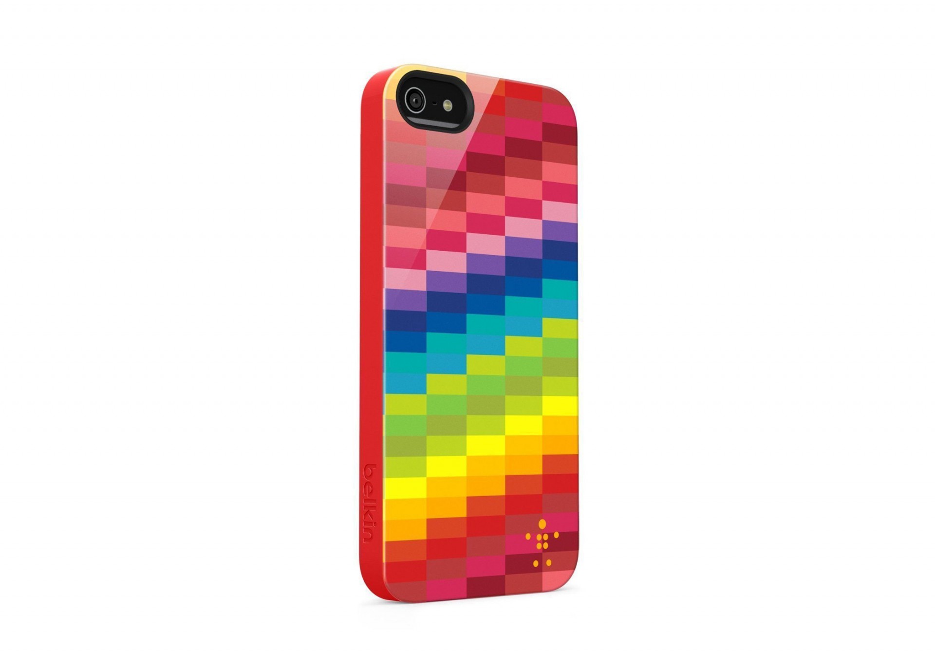 iPhone 5/5S/5SE Capa Rígida Belkin Shield Pixel Capa para smartphone colorida com padrão em mosaico e textura lisa