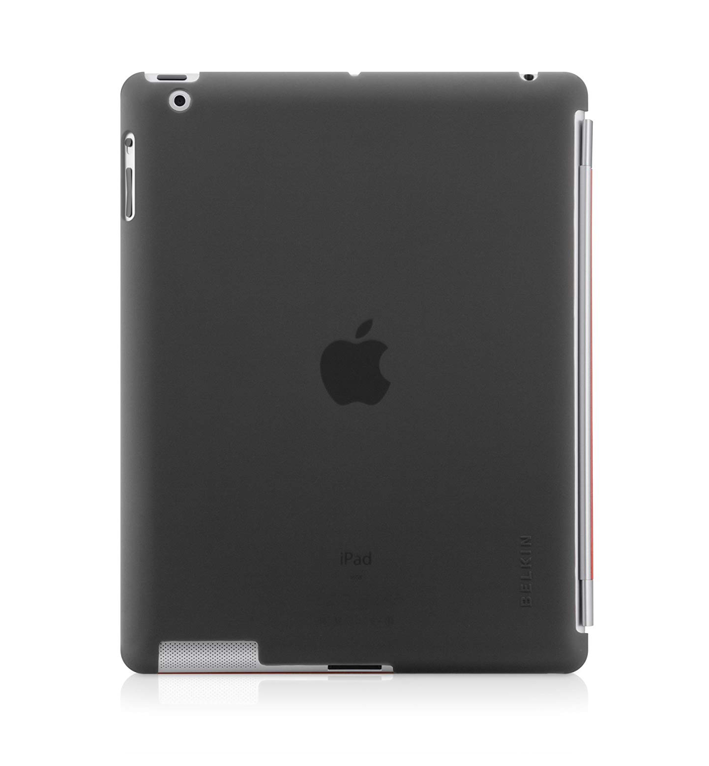 Capa Belkin Snap Shield Smoke Black para iPad 2 Capa preta fosca para iPad com logótipo Apple