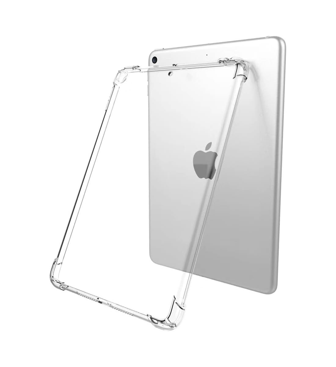 Capa Silicone Anti-Shock 100% Transparente para iPad 10.2" Capa protetora transparente para tablet com cantos reforçados