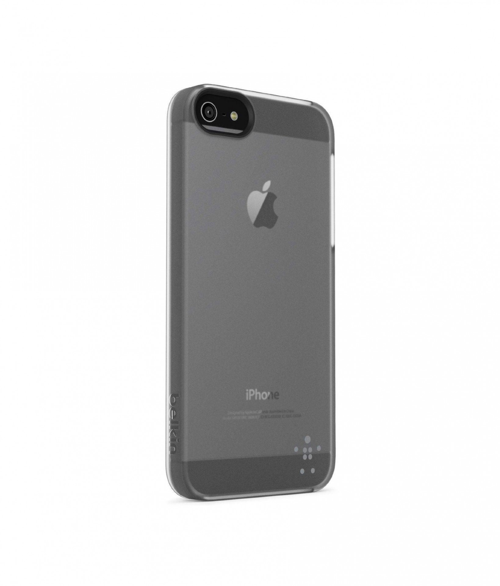 iPhone 5/5S/5SE Capa Rígida Belkin Transparente Capa protetora preta para iPhone de material transparente com textura mate e brilhante