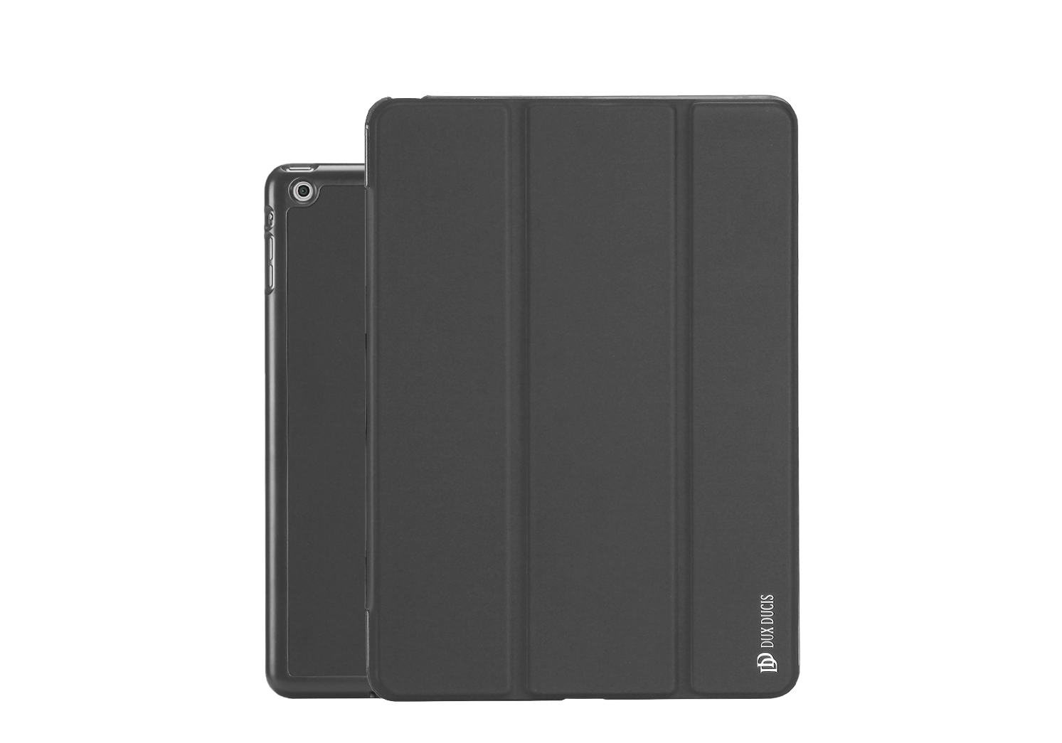 Capa Dux Ducis Skin Pad para iPad Air 2 Capa preta para tablet com logótipo CASE LOGIC e três vincos verticais