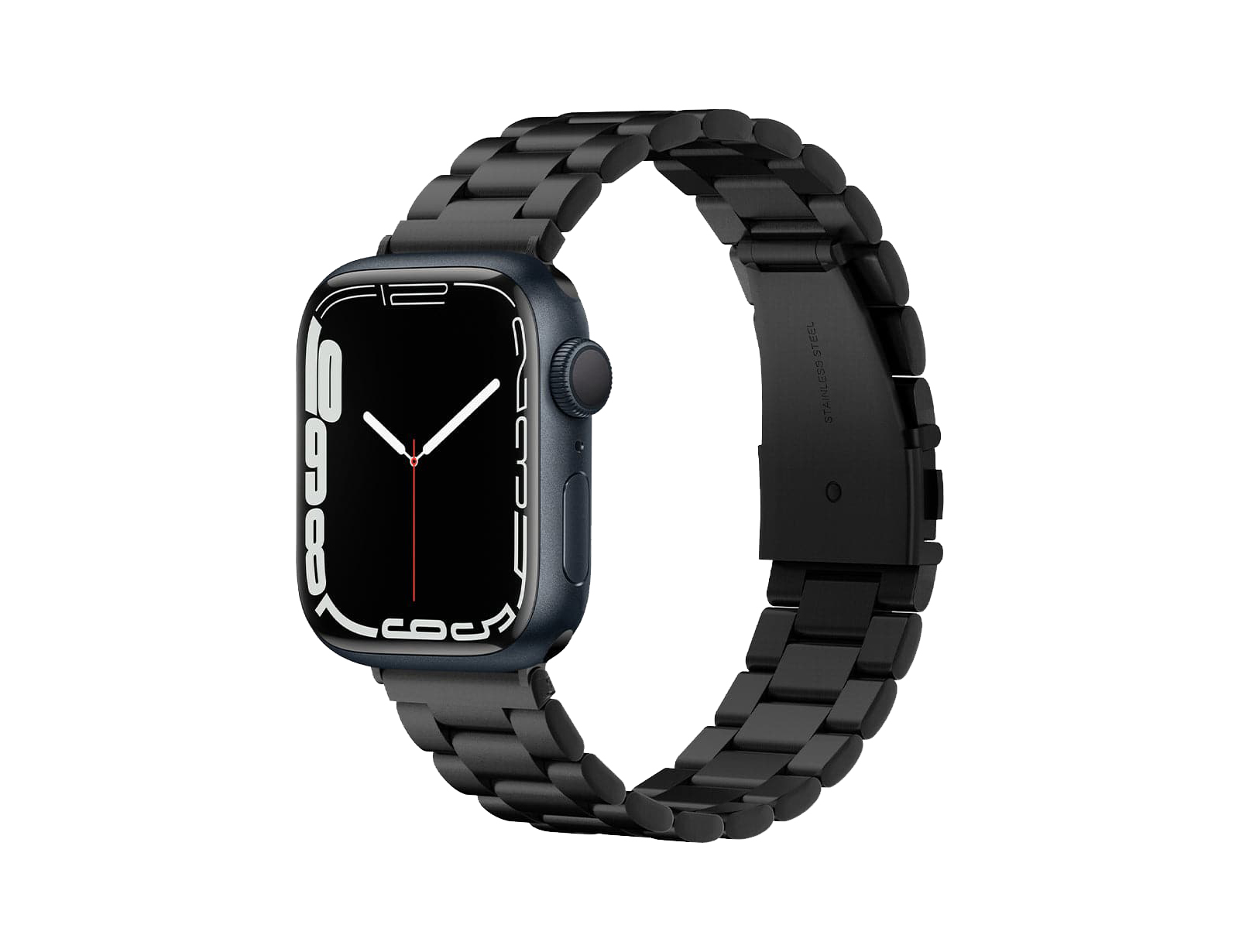 Bracelete Spigen Modern Fit para Apple Watch Relógio inteligente preto com bracelete metálica