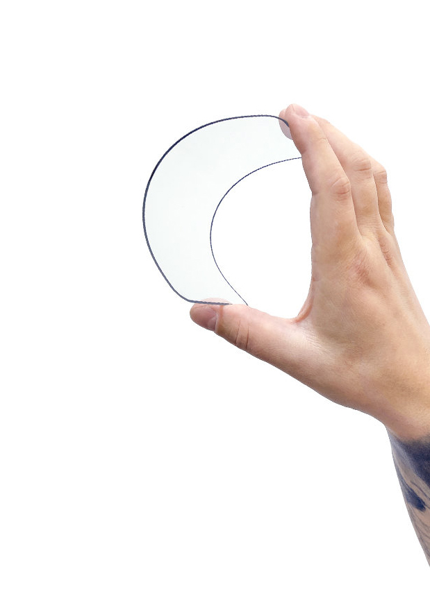 Película de Protecção Nano-Flexi Ultra-Fina em Vidro Temperado Híbrido 5D para iPhone 13 mini Mão segura lente transparente curva com borda preta