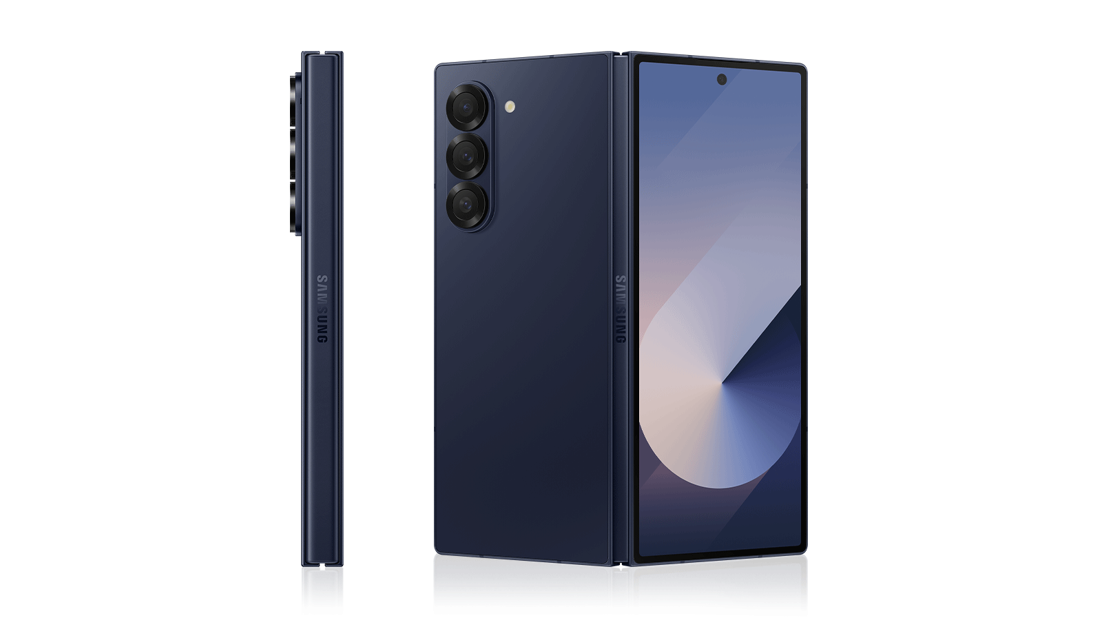 Samsung Galaxy Z Fold 6 12GB/512GB - Navy Smartphone azul escuro com várias câmaras e ecrã grande