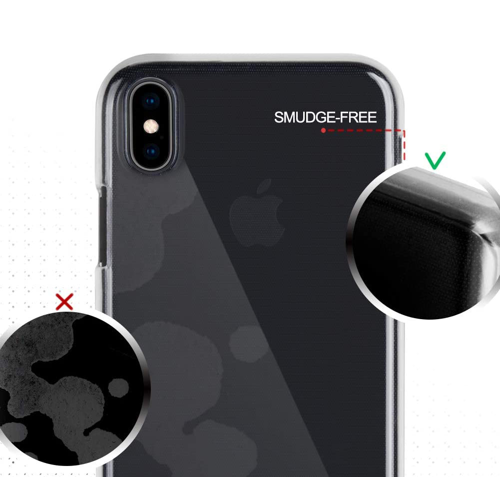 iPhone XS Max Capa Goospery Jelly 100% Transparente Capa transparente para smartphone preta com resistência a manchas
