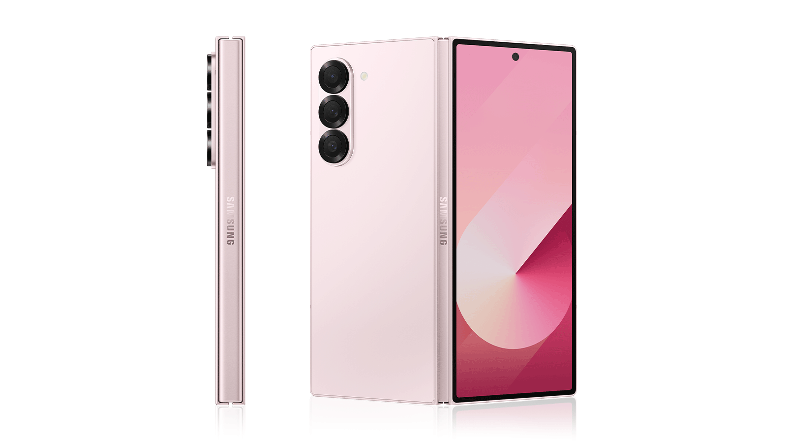 Samsung Galaxy Z Fold 6 12GB/512GB - Pink Smartphone cor de rosa com três câmaras traseiras e ecrã frontal grande