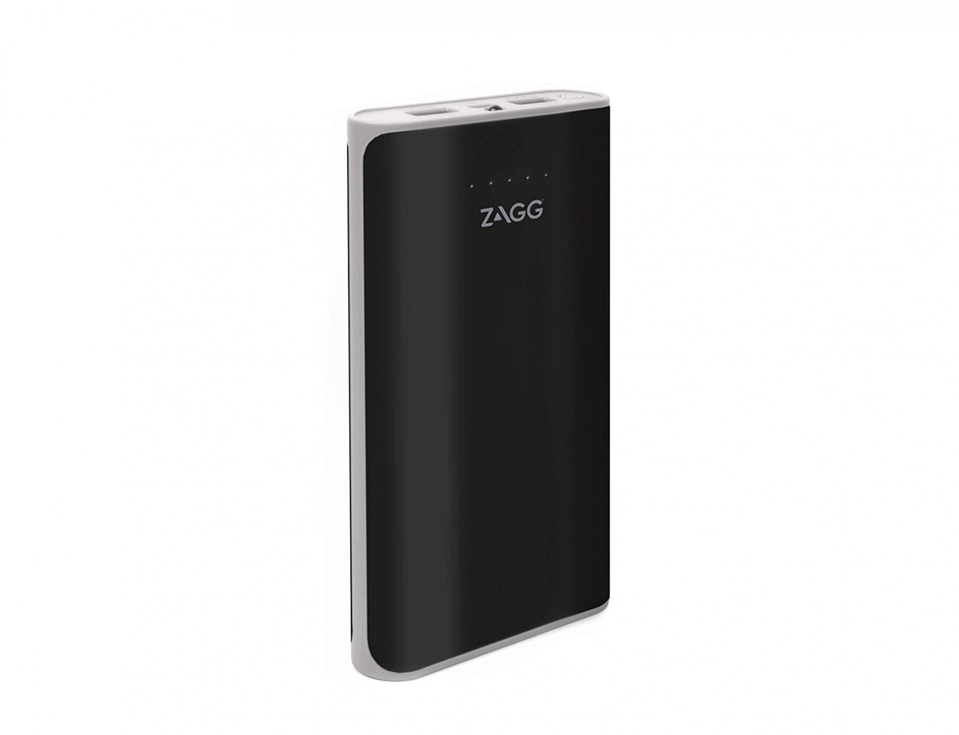 Powerbank Zagg Ignition 12000mAh Power bank ZAGG preto e branco sobre fundo branco