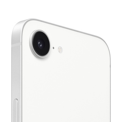 Smartphone branco com câmera traseira destacada