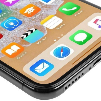 Smartphone preto com ecrã mostrando várias aplicações coloridas