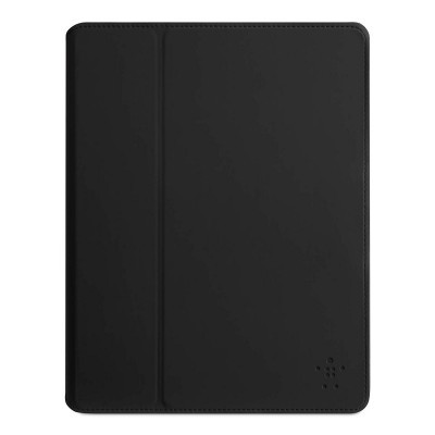 Capa de tablet preta lisa com relevo de pontos no canto inferior direito