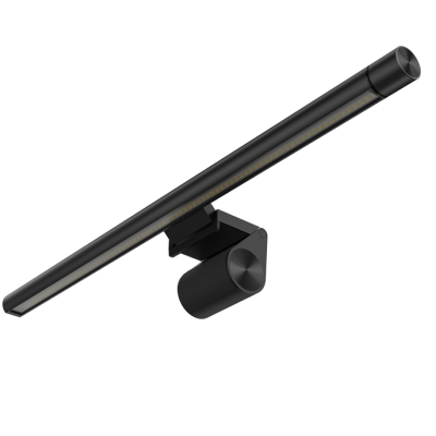 Iluminação de fita LED preta com base ajustável e botão