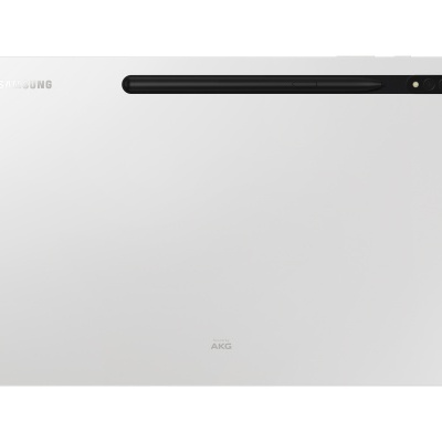 Tablet Samsung branco com faixa preta superior