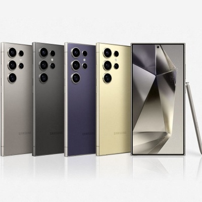 Telemóveis Samsung Galaxy Ultra em várias cores com caneta stylus