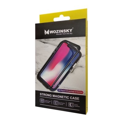 Embalagem da capa para telemóvel WOZINSKY Strong Magnetic Case preta