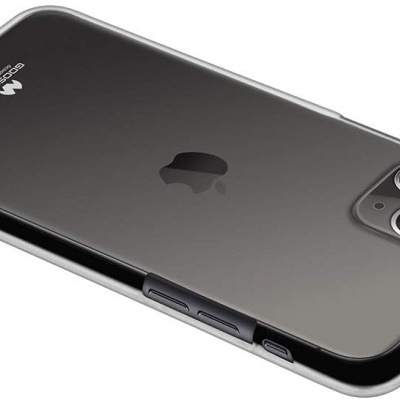 Capa protetora preta transparente para iPhone com câmaras tripla