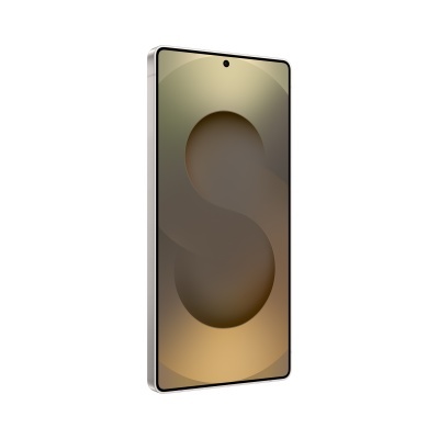 telemóvel dourado com corpo metálico cinzento em fundo branco